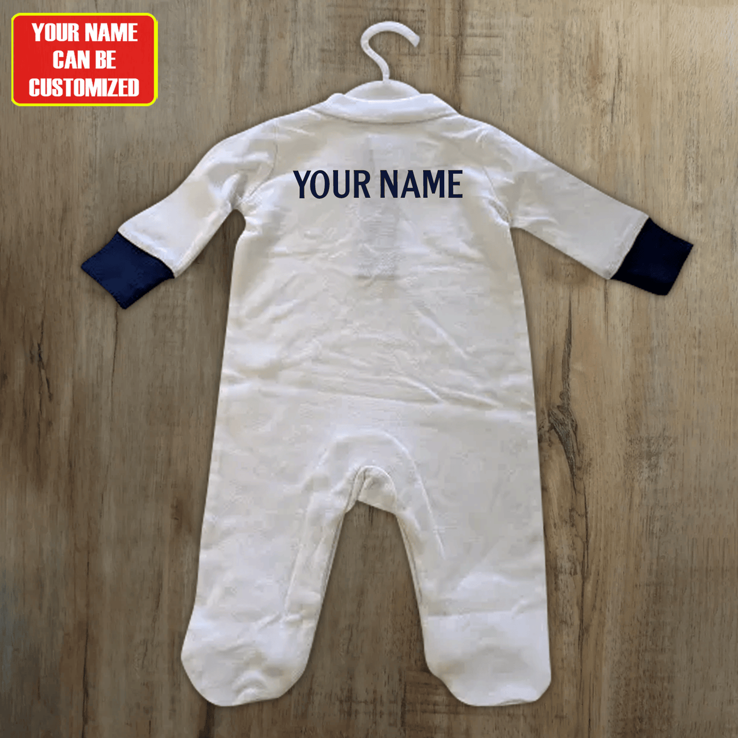 Real Madrid Customized Baby Rib Sleepwear