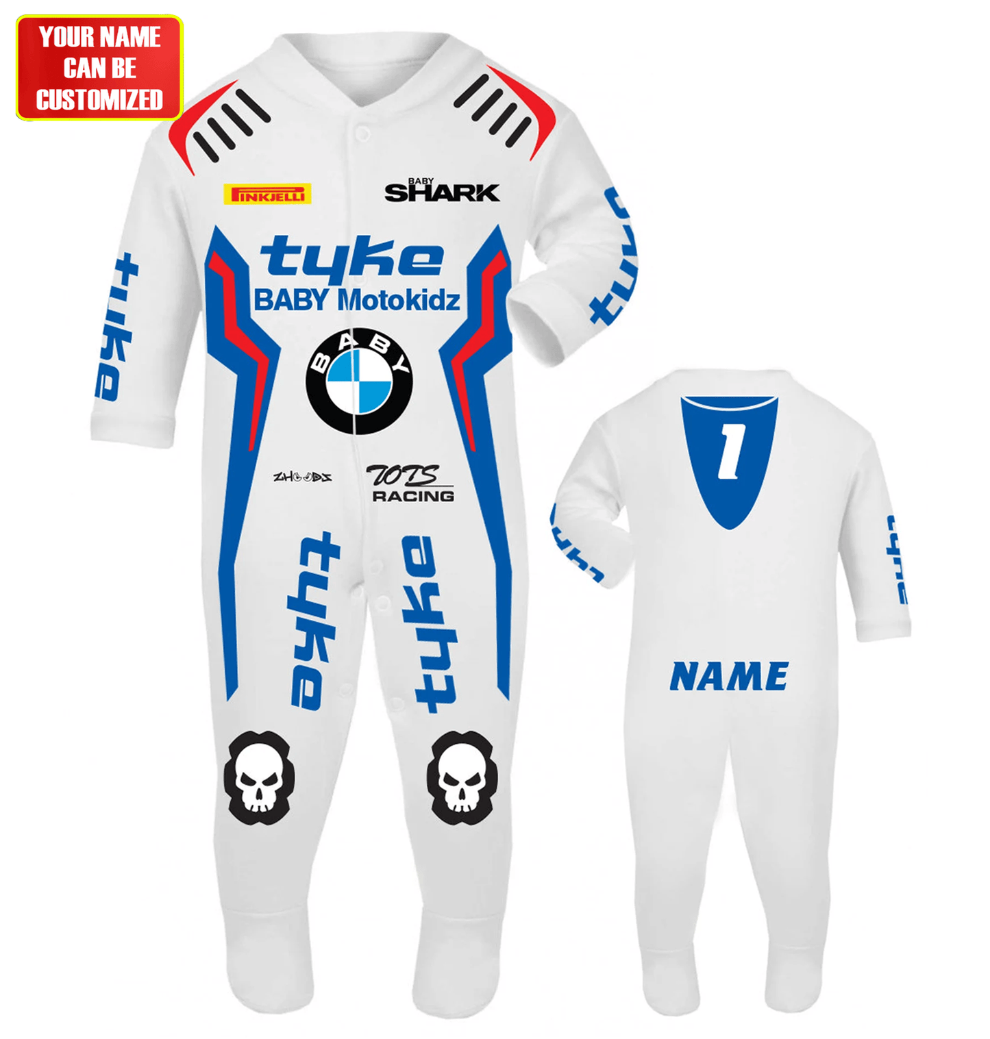 BW Racing Customized Baby Rib Sleepwear