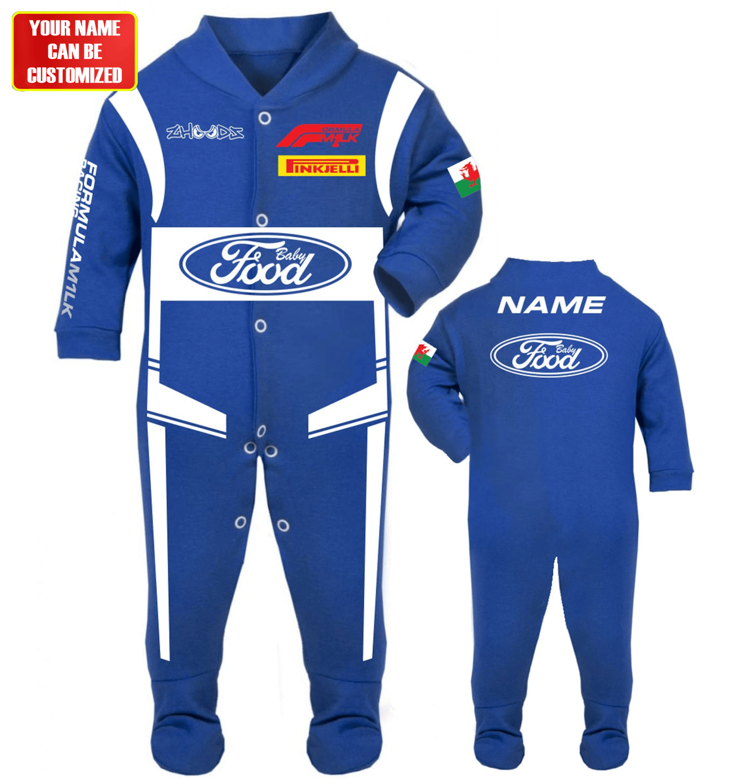 F Racing Customized Baby Rib Sleepwear