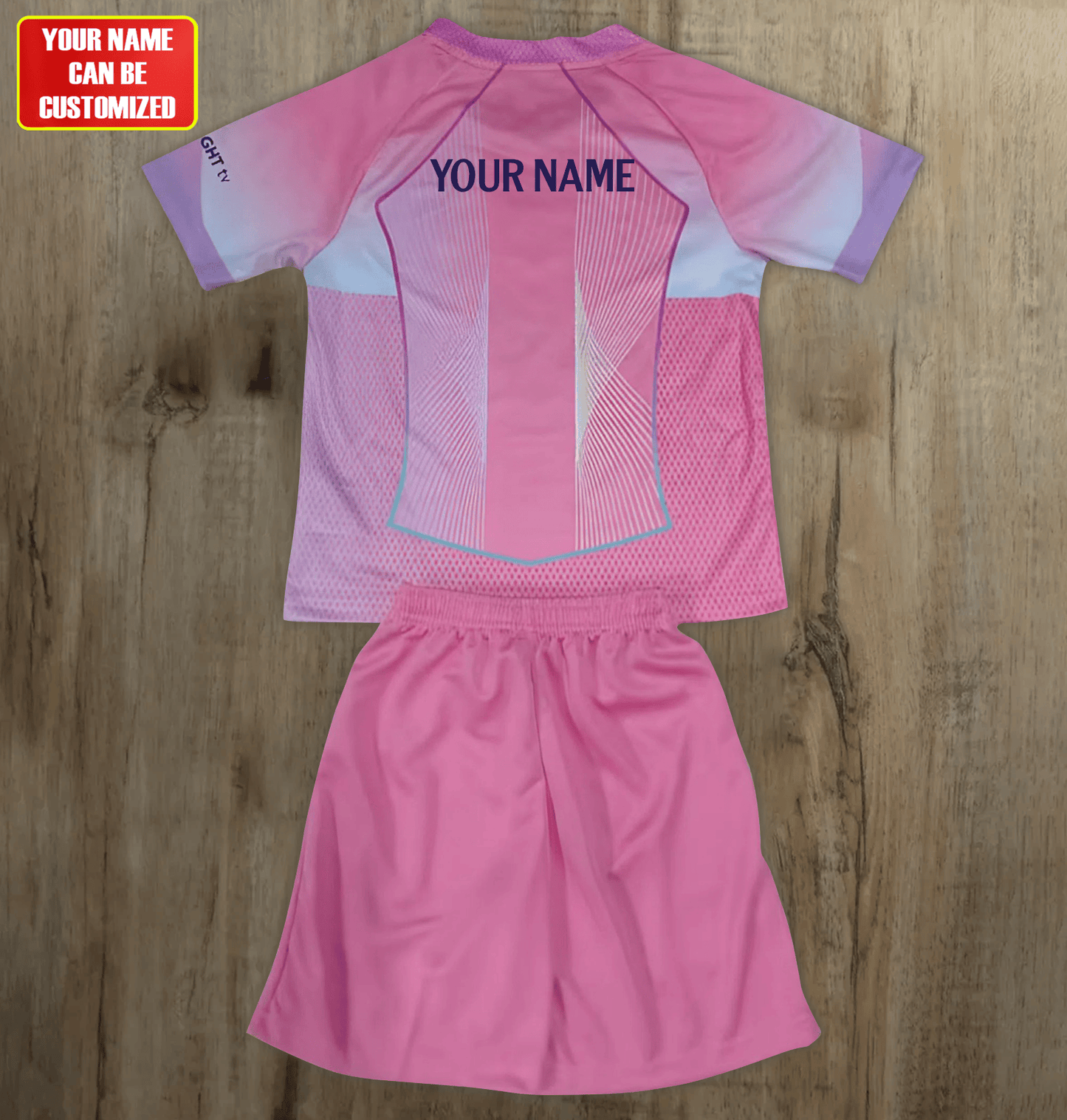 Rose Barcelone Jersey Set for Boys and Girls Youth Sizes Kit