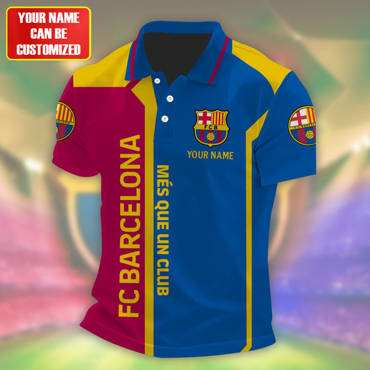 Personalized Barcelona FC 3D Full Printing Set , Barcelona FC Shirt , Barcelona Set , Zipper Polo, Hoodie , Short , Polo , hawaii V23