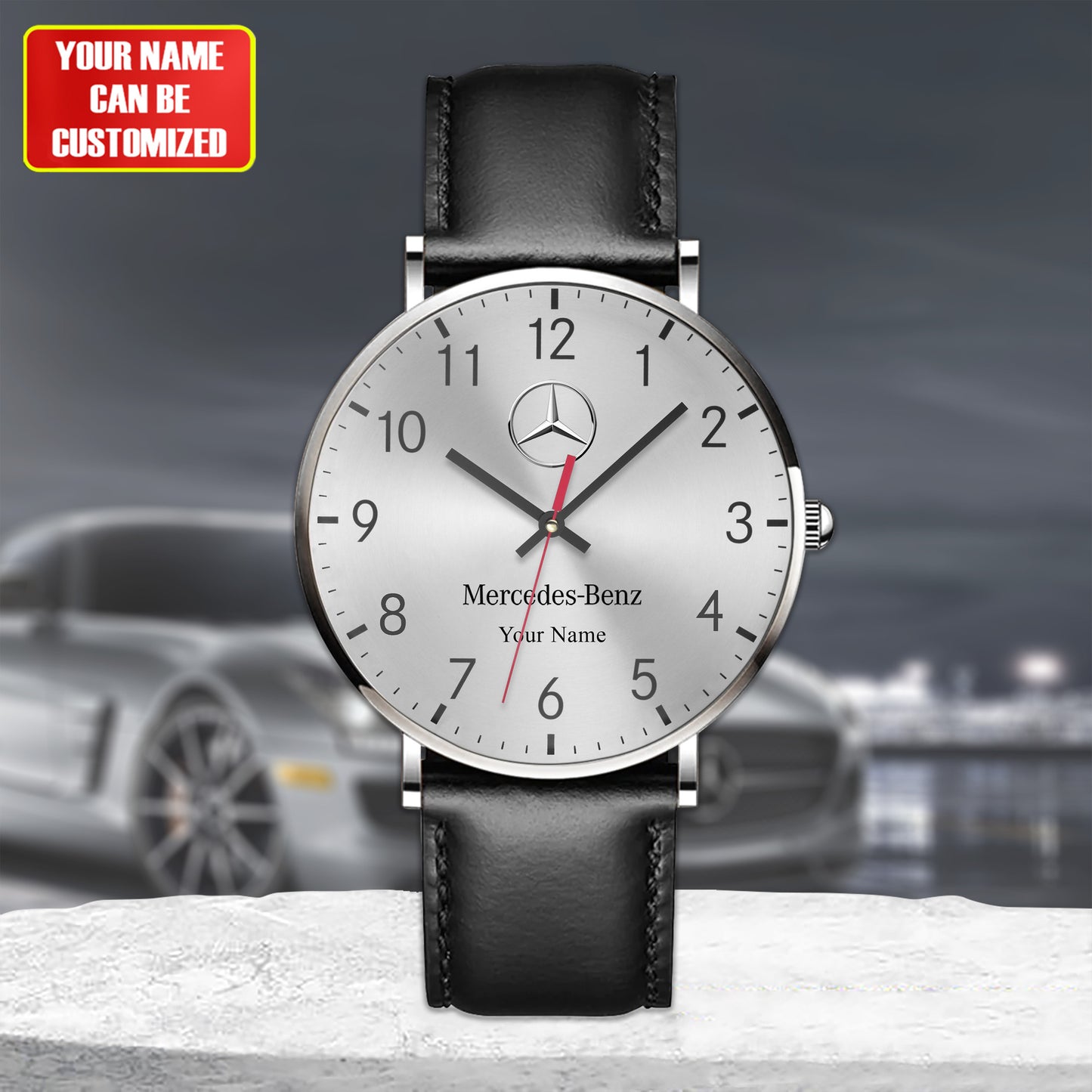 Personalized Merc Quartz Leather Watch Q090803