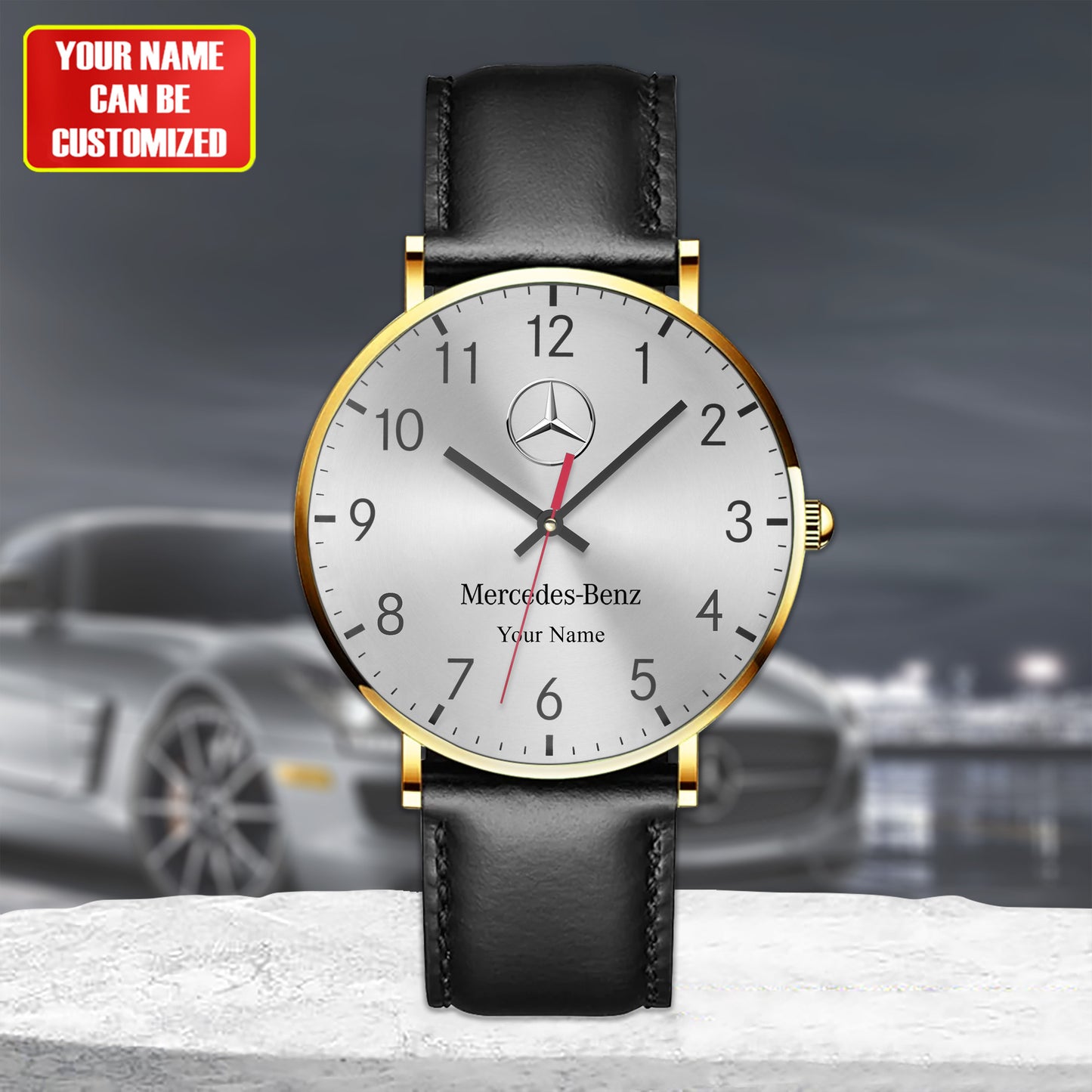 Personalized Merc Quartz Leather Watch Q090803