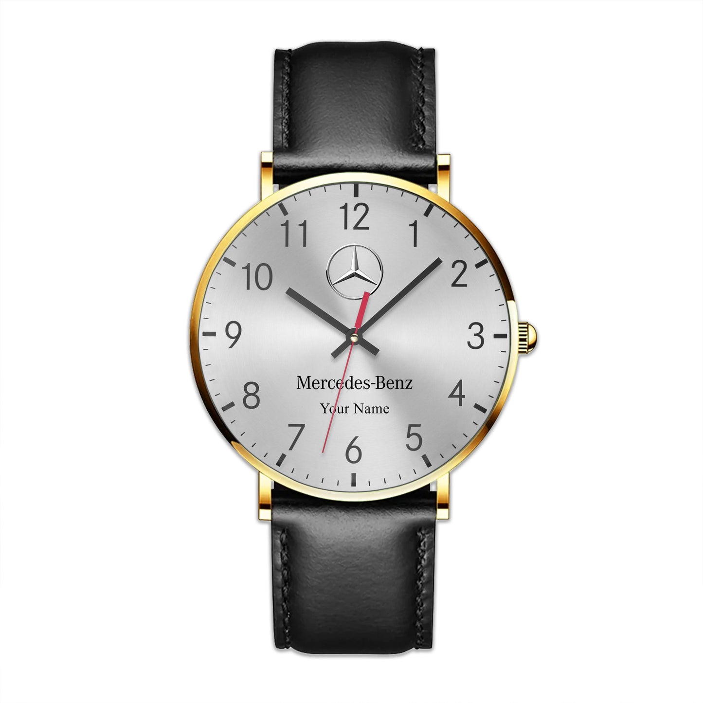Personalized Merc Quartz Leather Watch Q090803
