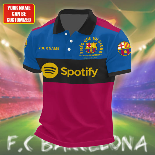 Personalized Barcelona FC 3D Full Printing Set , Barcelona FC Shirt , Barcelona Set , Zipper Polo, Hoodie , Short , Polo , hawaii V24
