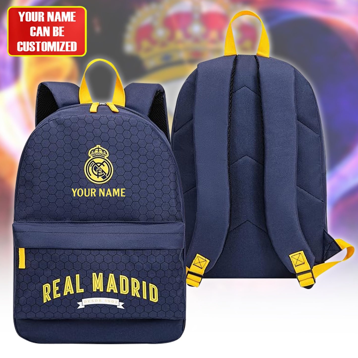 Personalized Real Madrid Backpack