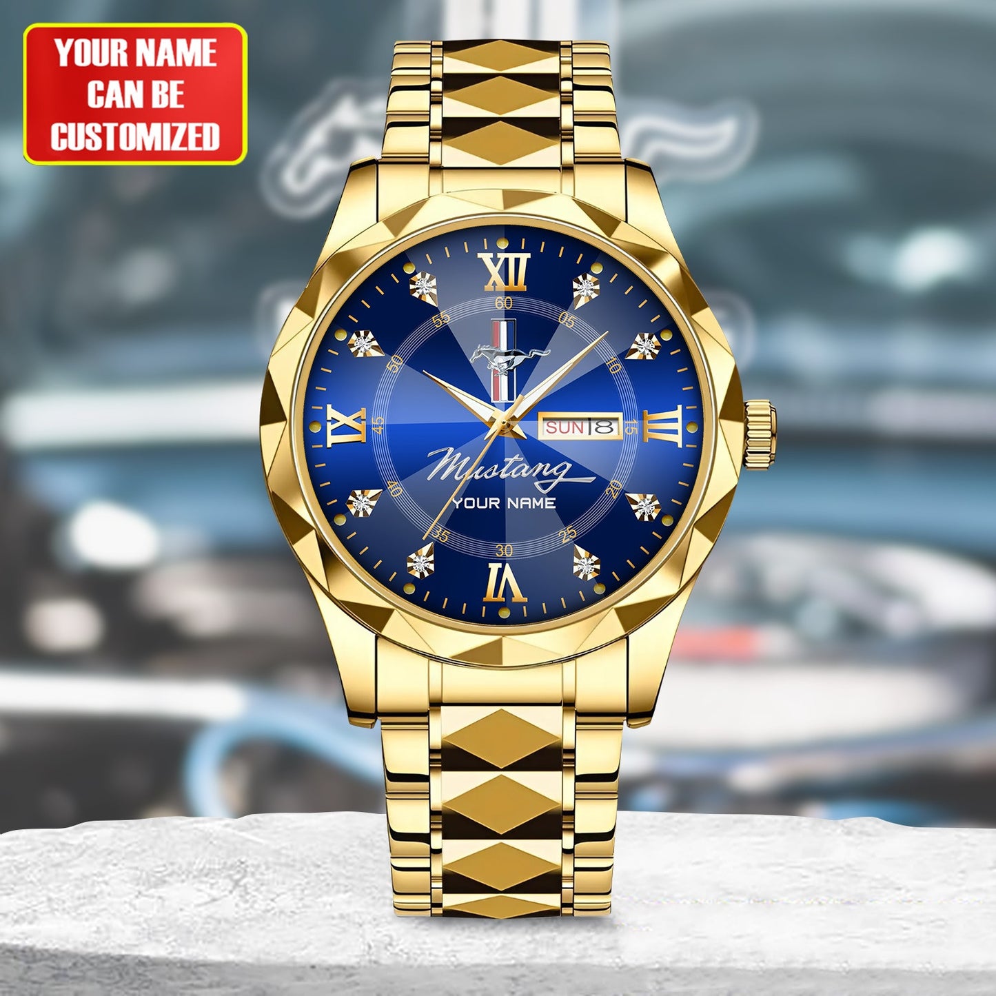 Personalized F Mustang Elegant Luxury Alloy Charley Watch