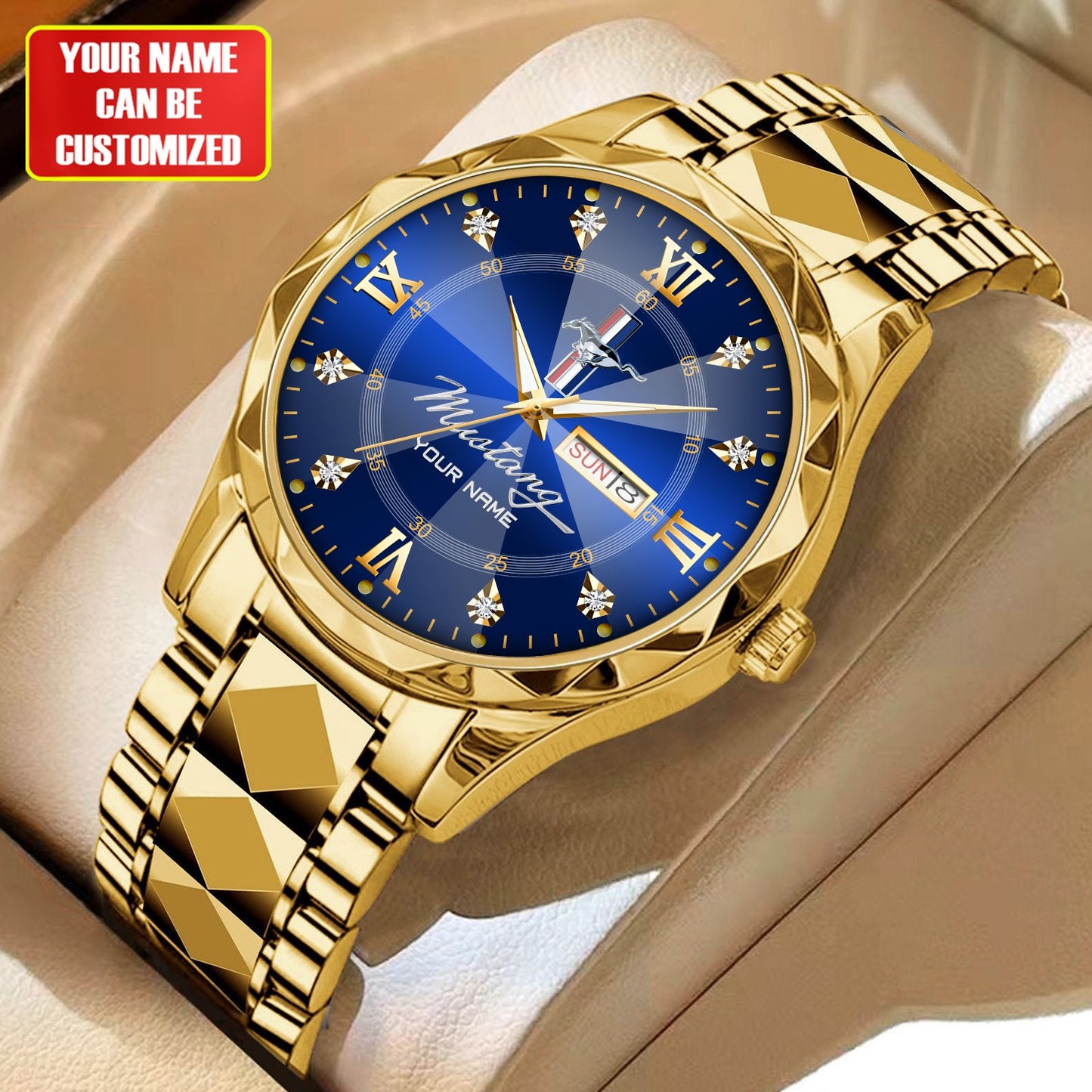Personalized F Mustang Elegant Luxury Alloy Charley Watch