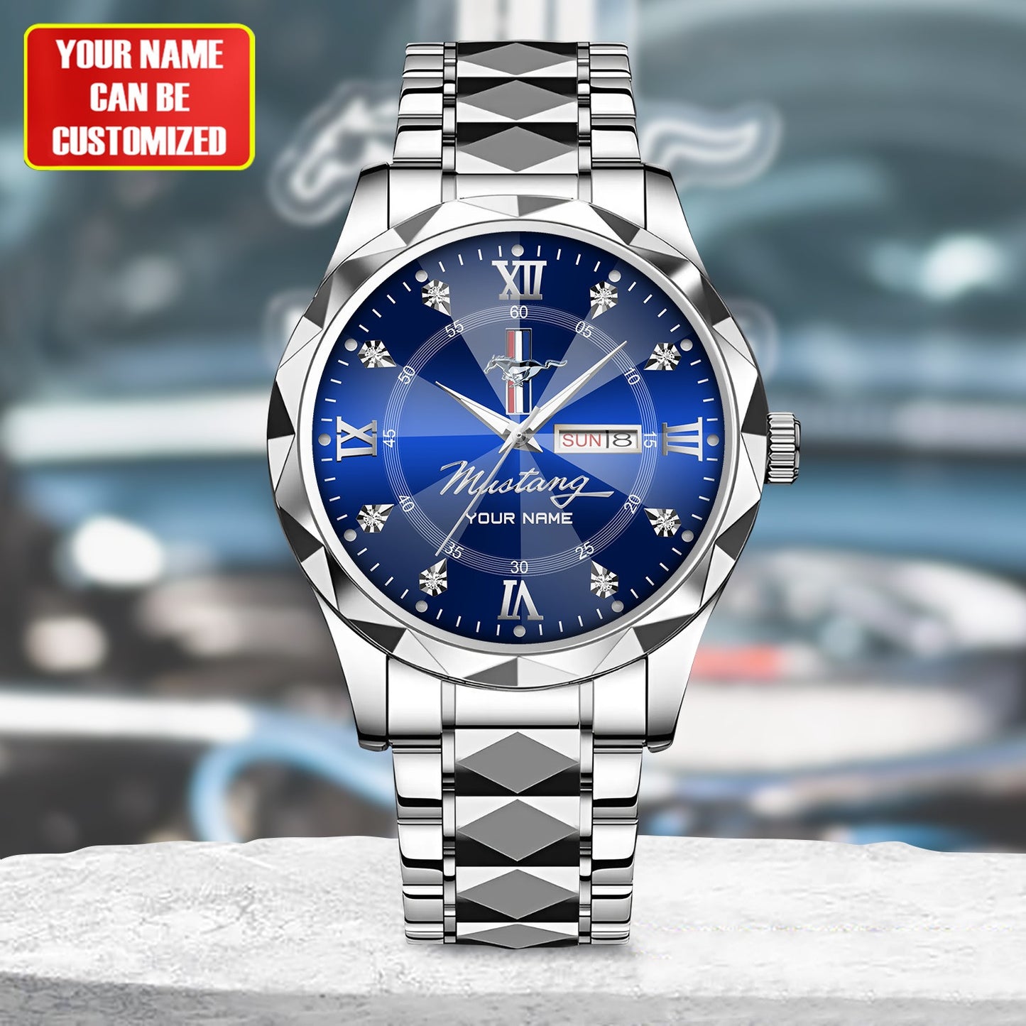 Personalized F Mustang Elegant Luxury Alloy Charley Watch