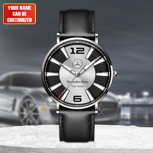 Personalized Merc Dakomm Quartz Leather Watch