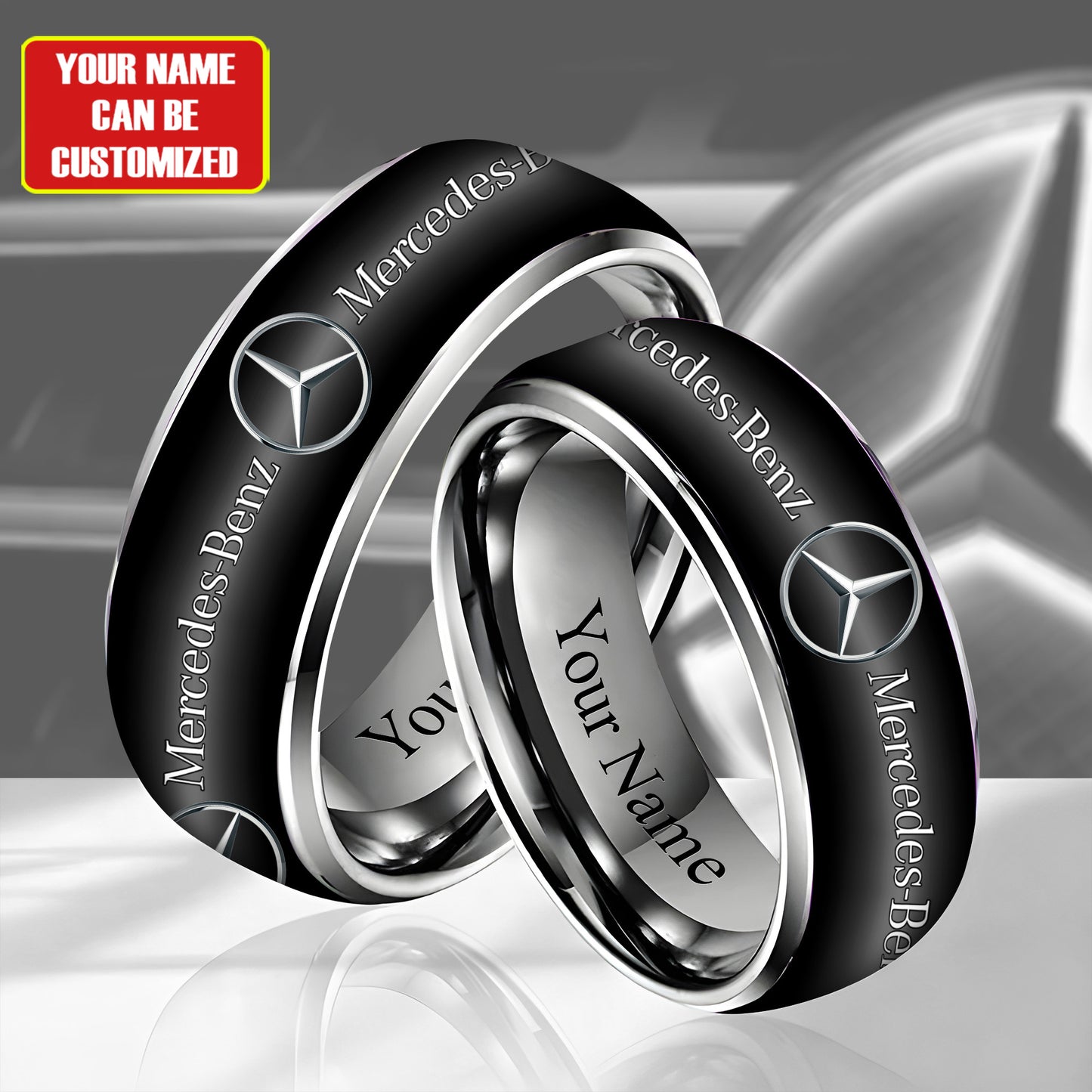 Personalized Merc Custom Alloy Ring