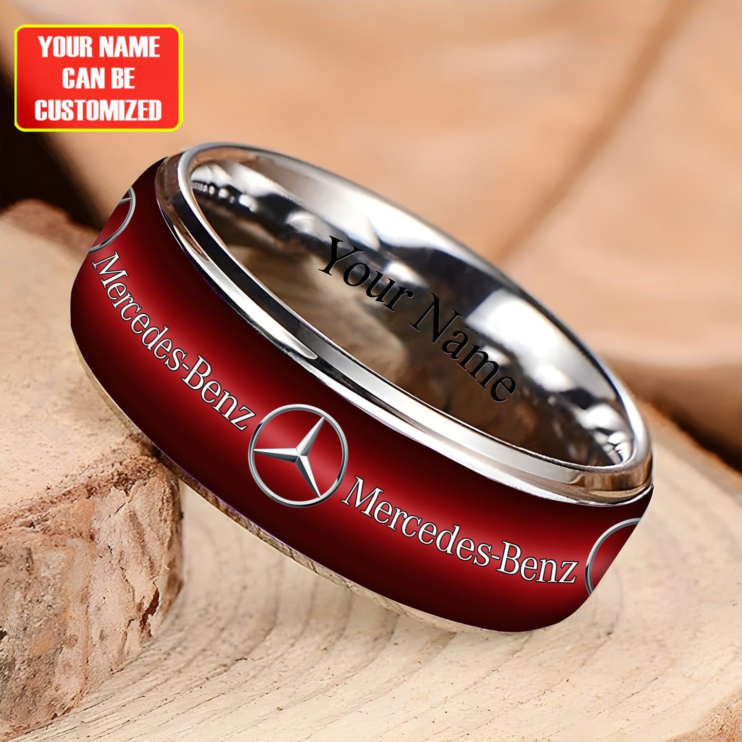 Personalized Merc Custom Alloy Ring