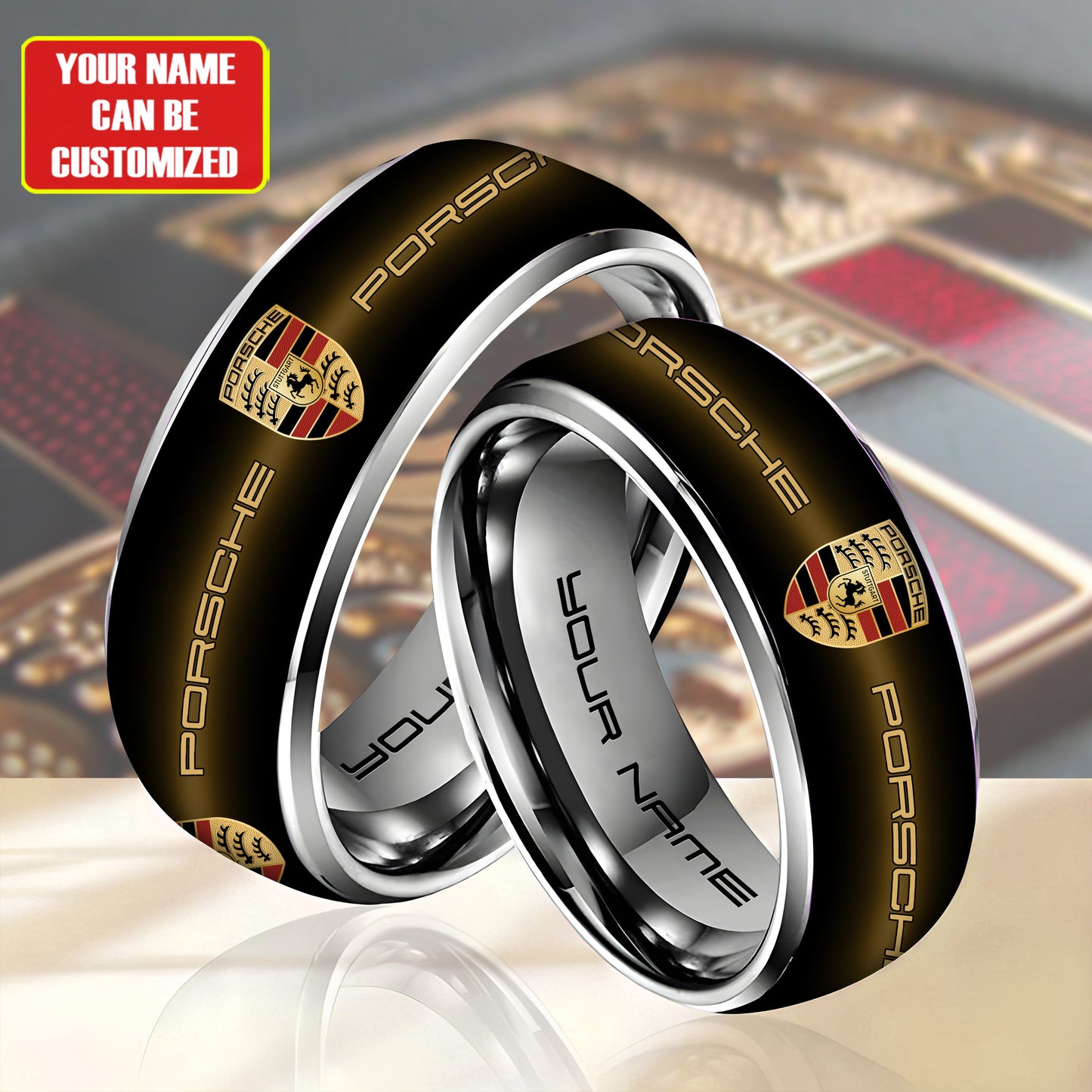 Personalized Porsche Custom Alloy Ring