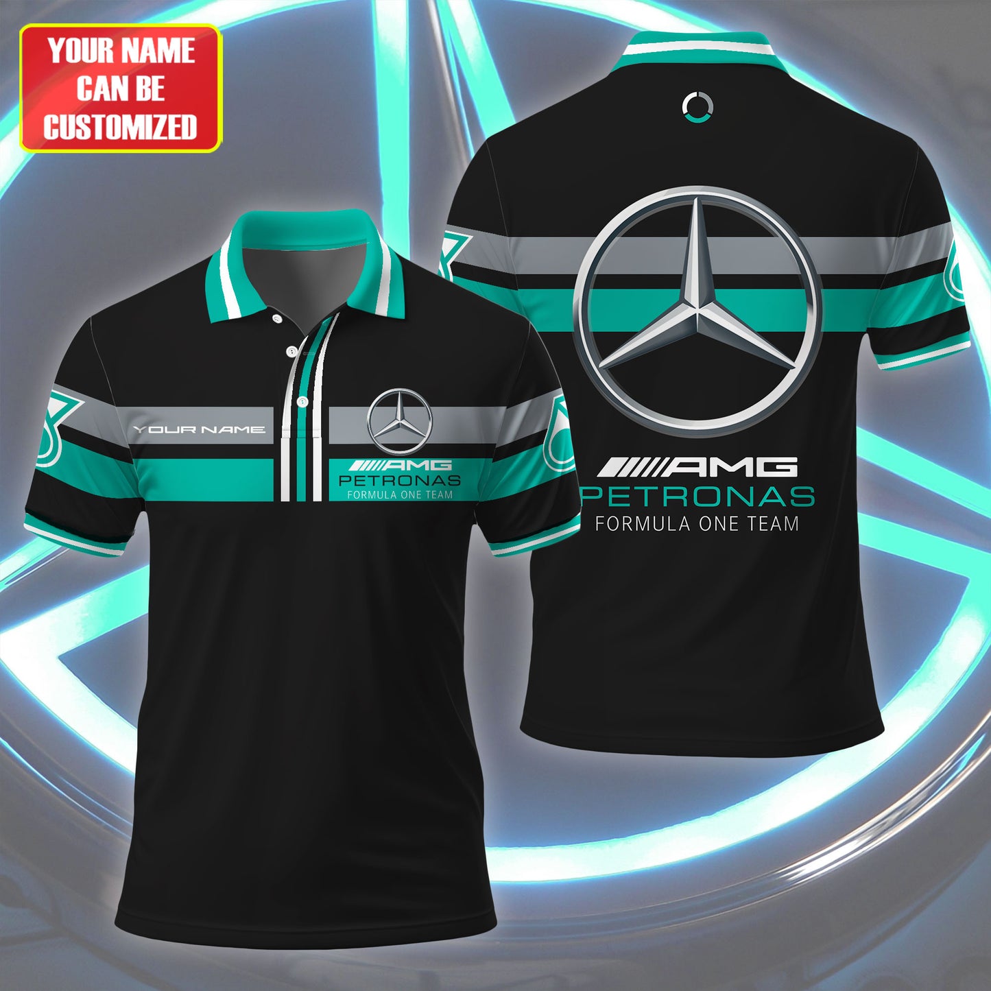 Personalized Merc AMG Petronas 3D Full Printing Set ,Merc AMG Petronas Shirt , Hoodie , Short , Polo ,hawaii V7