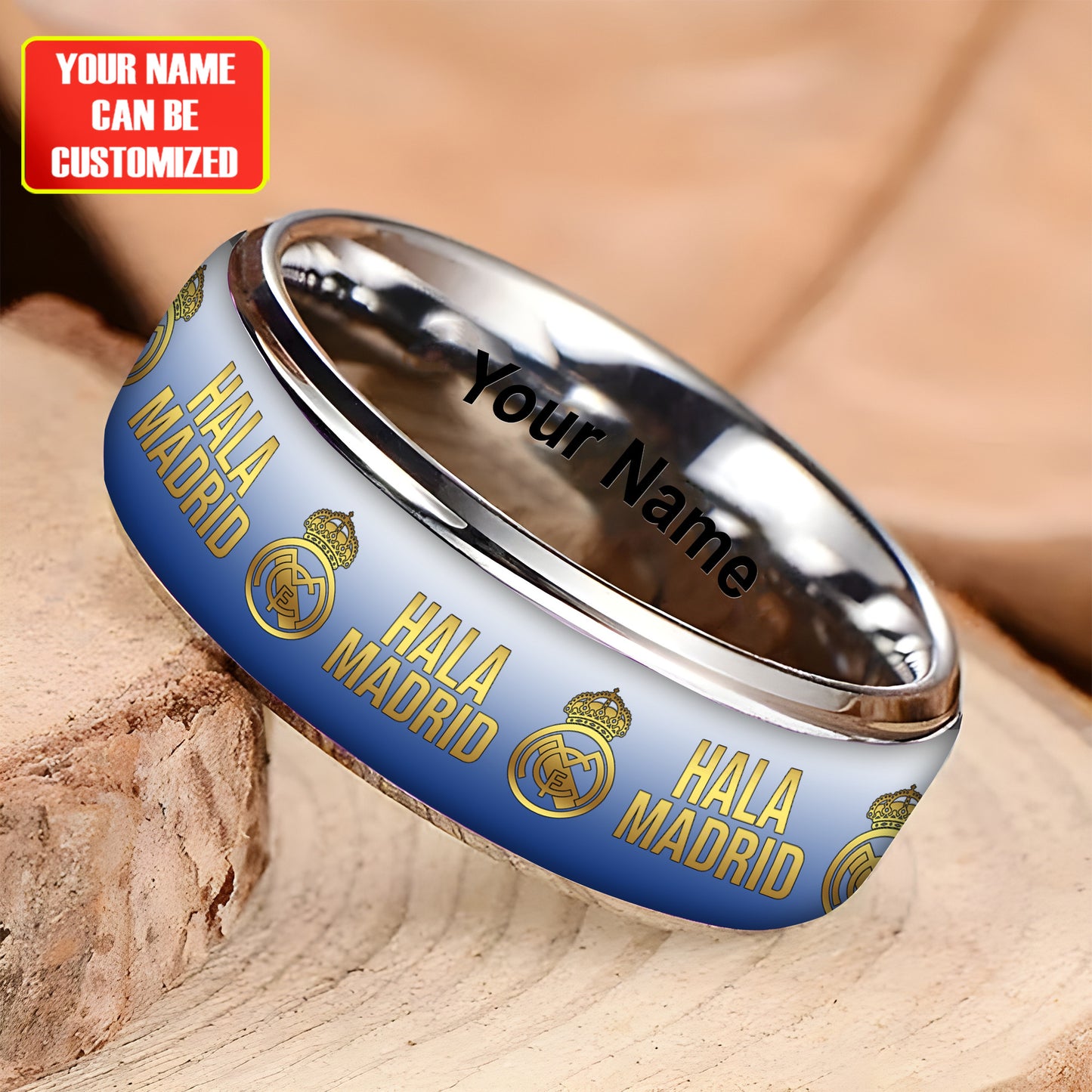 Personalized Real Madrid Custom Alloy Ring