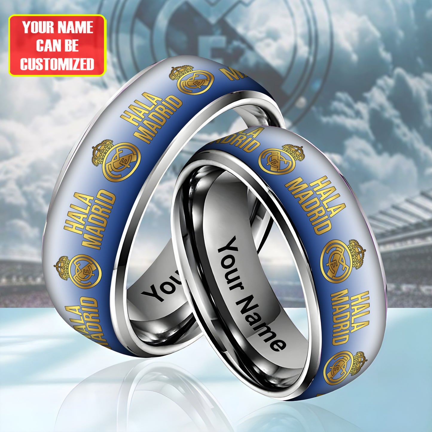 Personalized Real Madrid Custom Alloy Ring