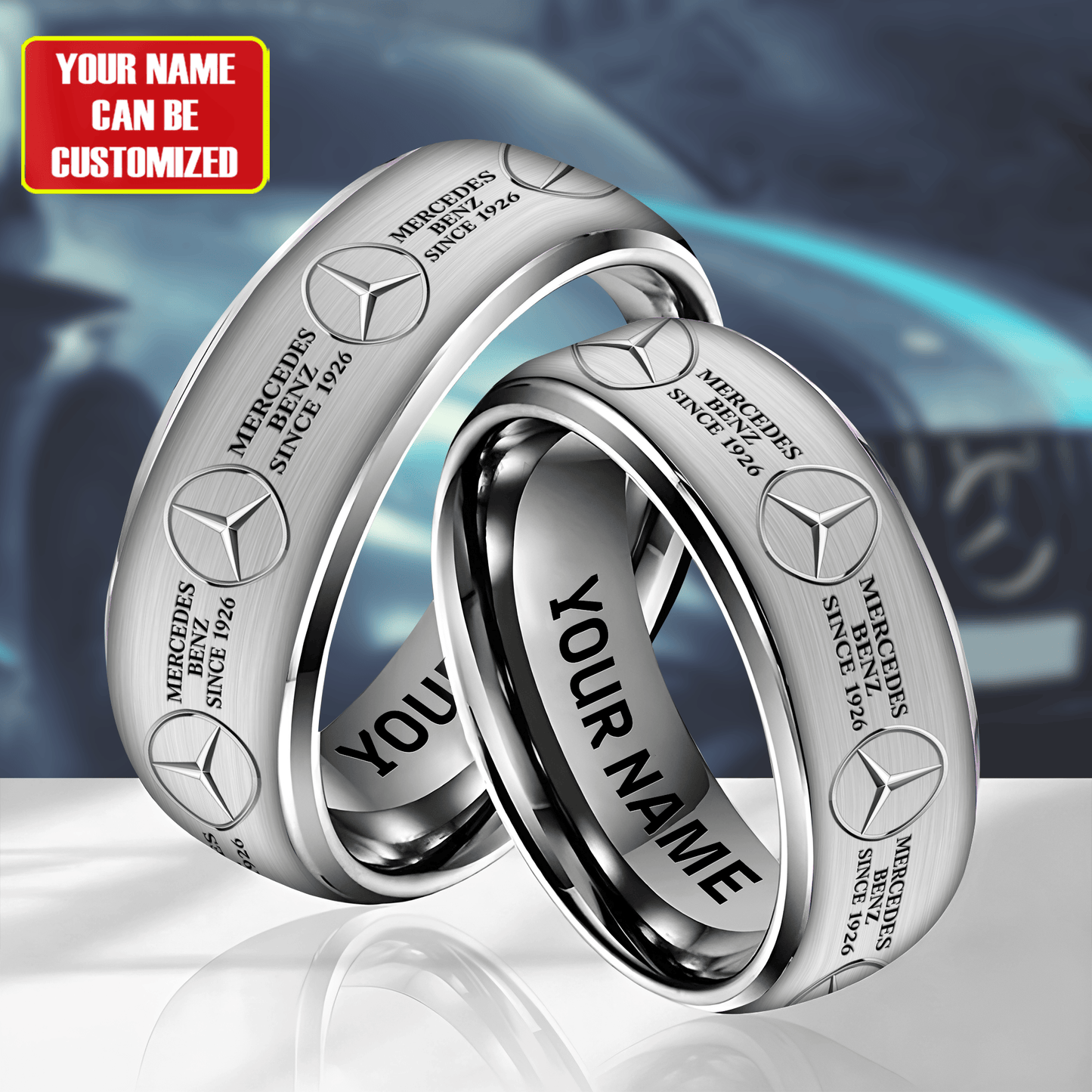Personalized Merc Elegant Custom Alloy Ring