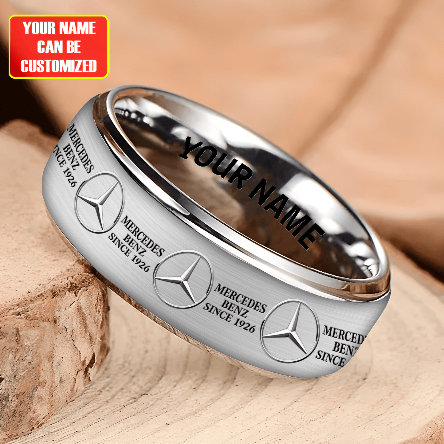 Personalized Merc Elegant Custom Alloy Ring