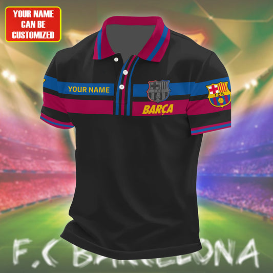 Personalized Barcelona FC 3D Full Printing Set , Barcelona FC Shirt , Barcelona Set , Zipper Polo, Hoodie , Short , Polo , hawaii V25
