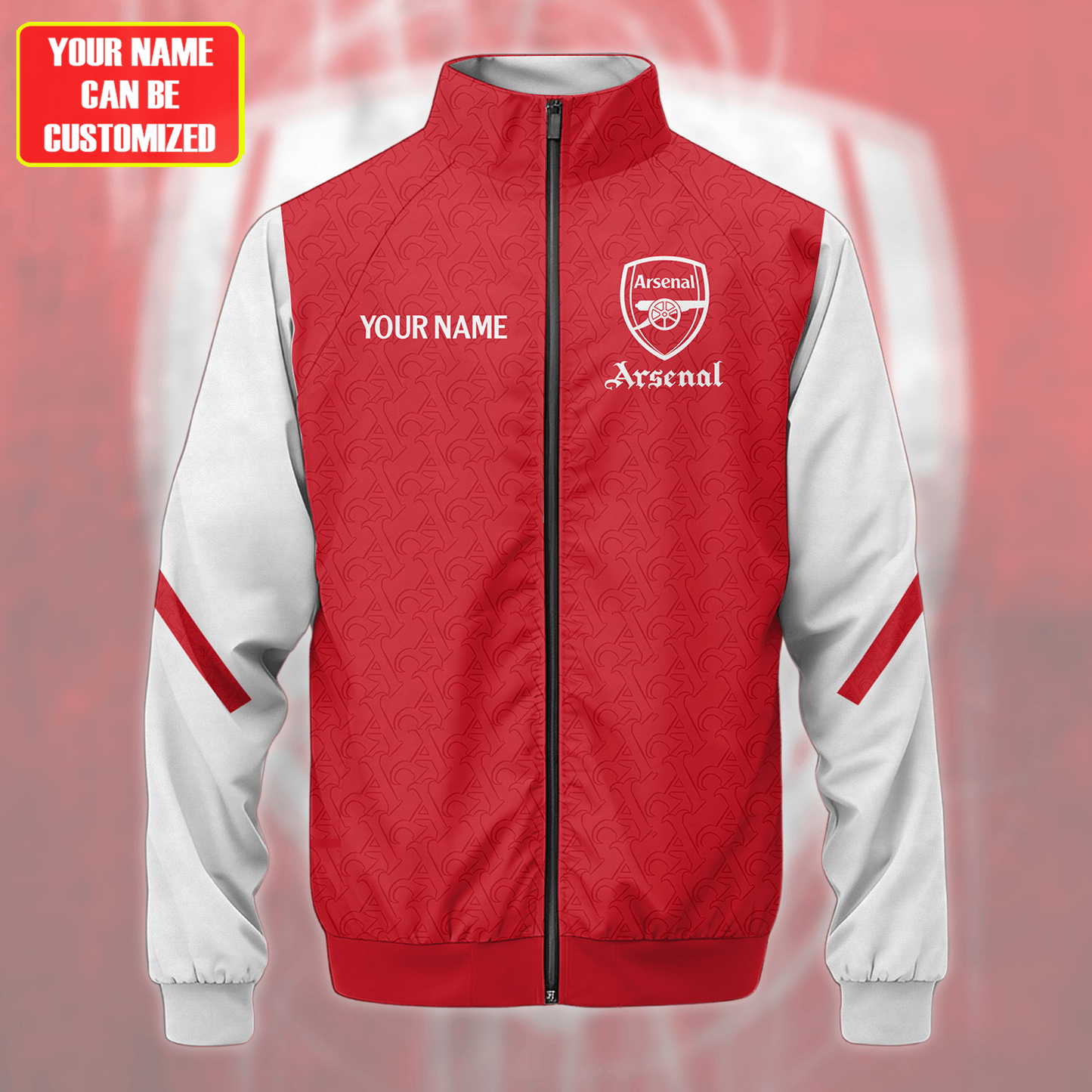 Personalized Arsenal Zipper Stand Collar Jacket & Sweatpants