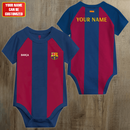 Customized Barca Soccer Jersey , Baby Rib Bodysuit Sizes