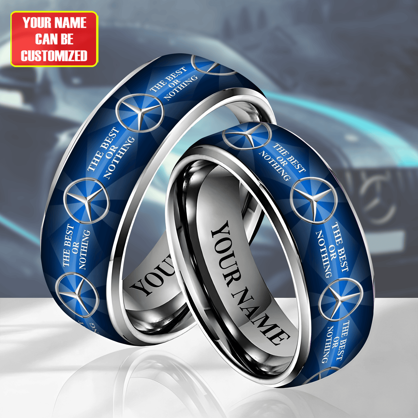 Personalized Merc Elegant Custom Alloy Ring V2