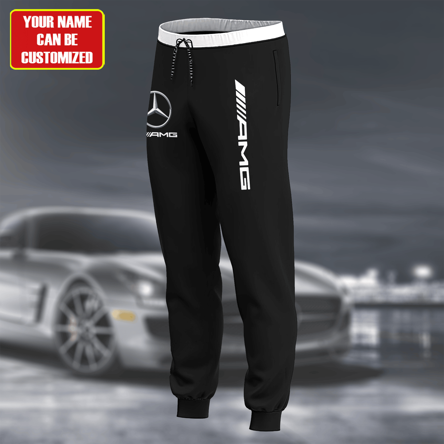 Personalized Merc AMG Sport All over Printed Hoodie and Sweatpants set