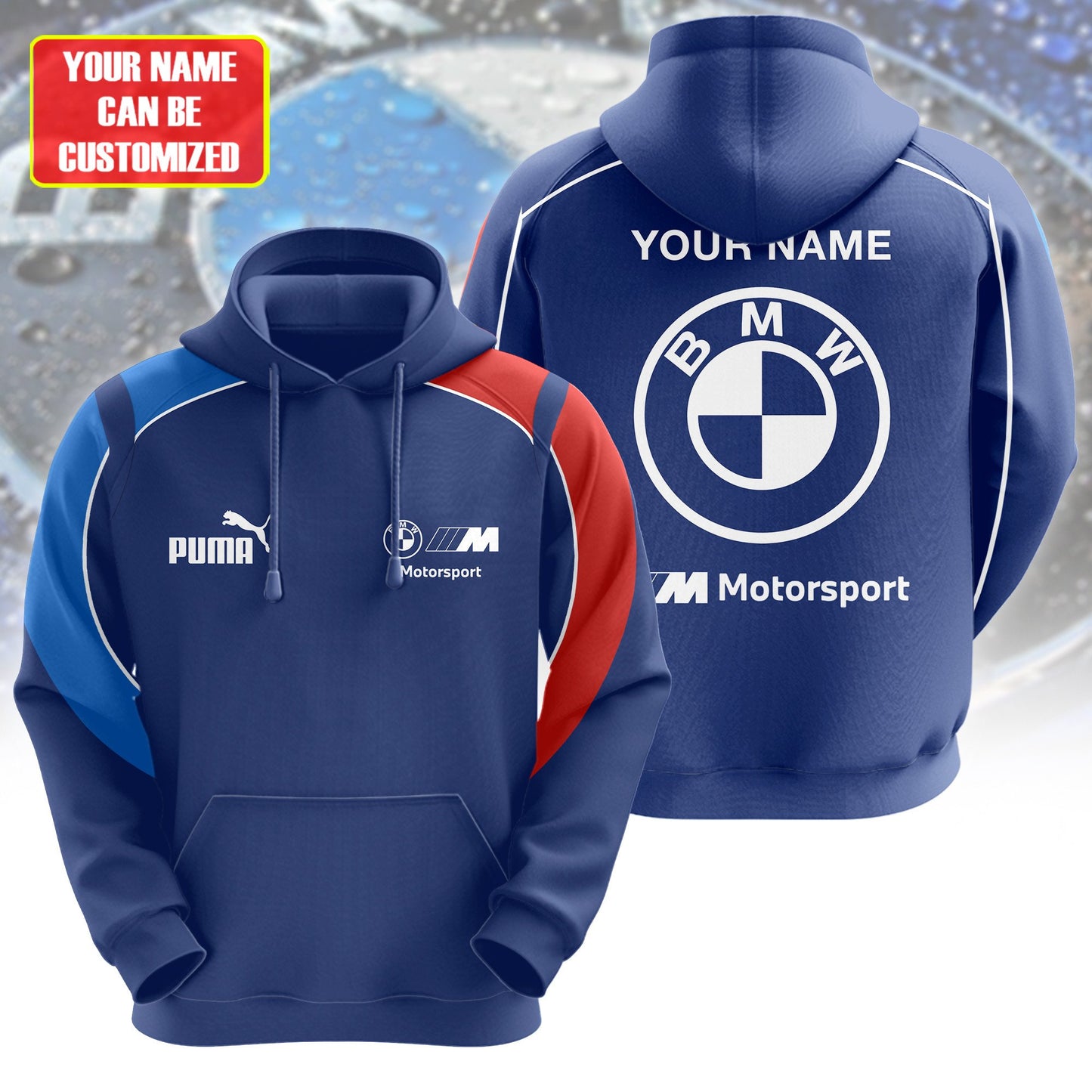 Personalized Merc BW X PM All over Printed Hoodie and Sweatpants set