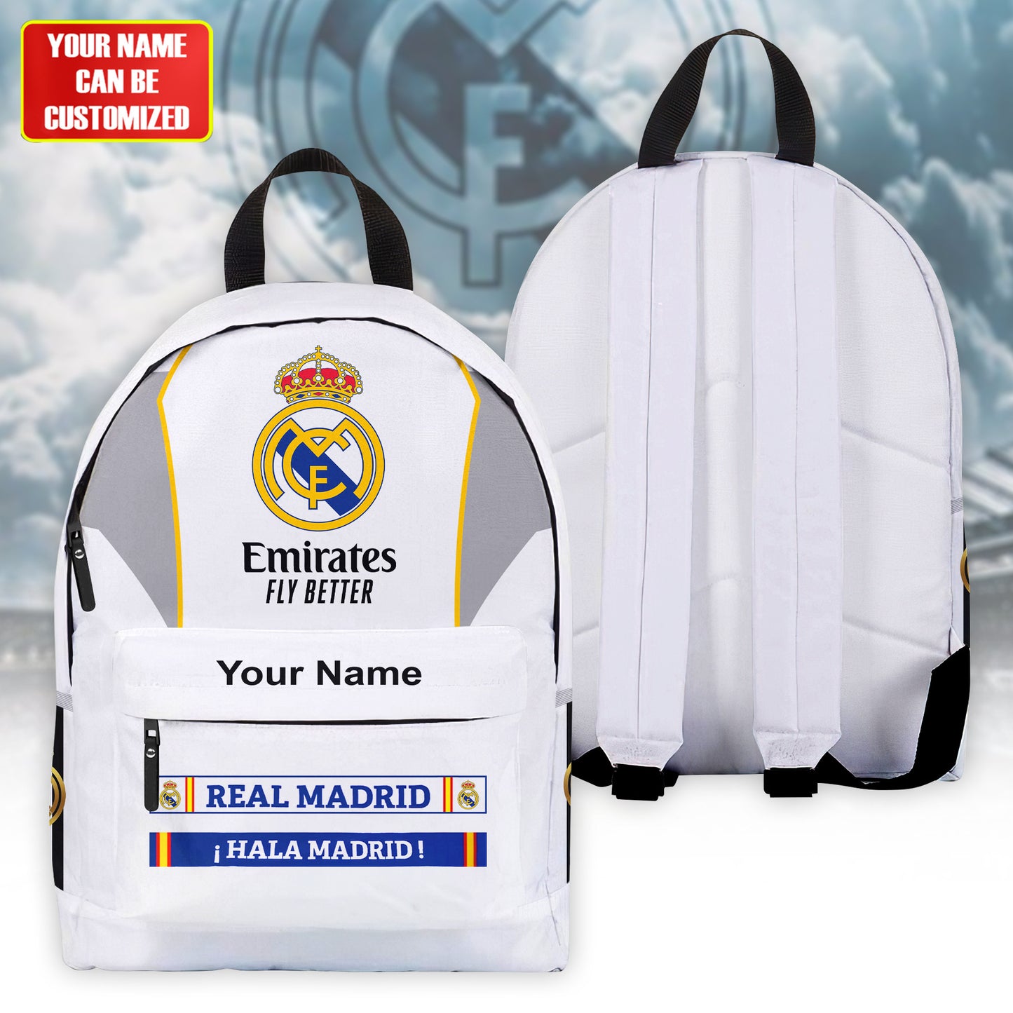 Personalized Real Madrid Sport Backpack