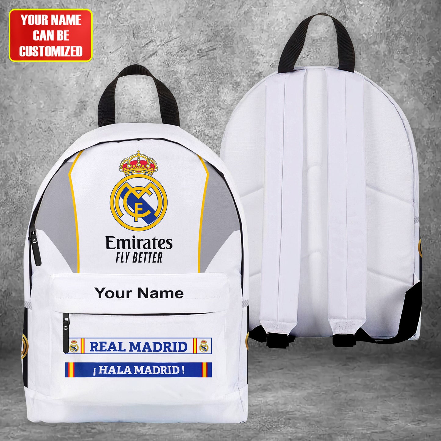 Personalized Real Madrid Sport Backpack