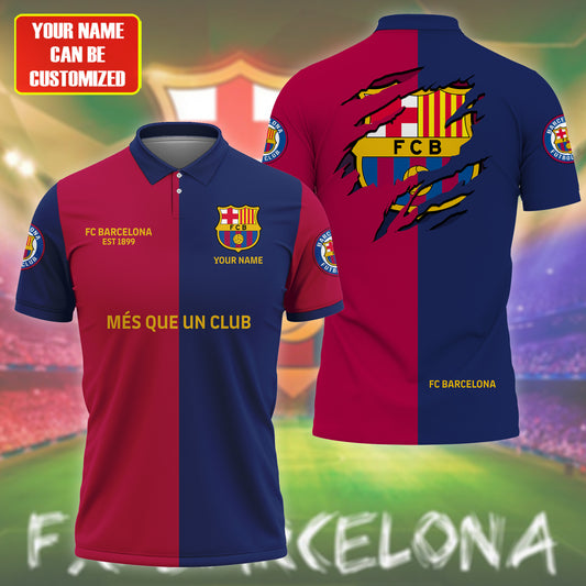 Personalized Barca Torn Full Printing Set , Barca Shirt, Hoodie , Short ,Polo ,hawaii