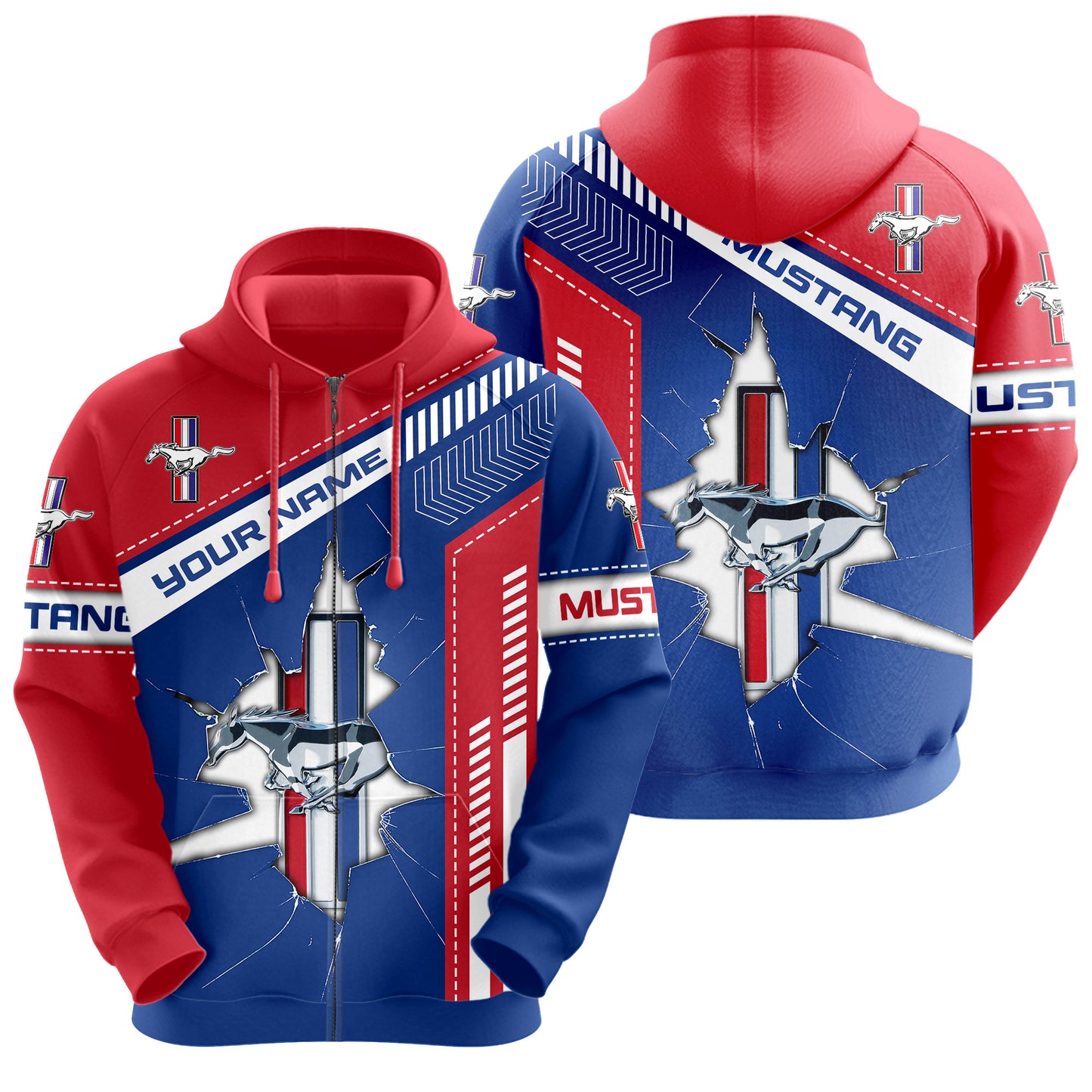 Personalized F Mustang Q5 3D All over Printed Hoodie and Sweatpants set