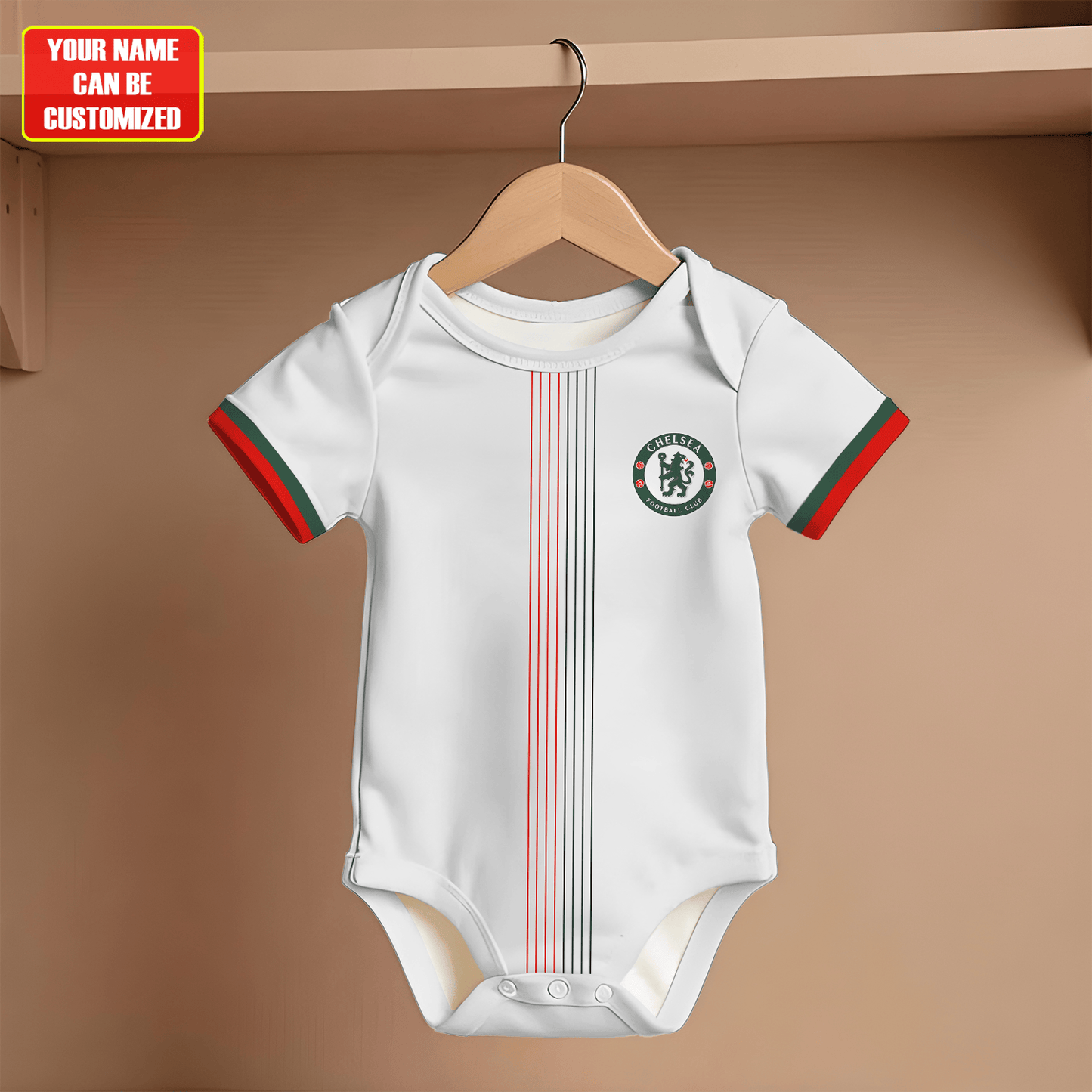 Customized Chelsea Away Soccer Jersey , Baby Rib Bodysuit Sizes