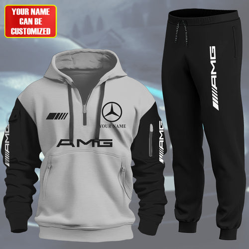 Personalized Merc AMG 3D Cotton Hoodie and Sweatpants set
