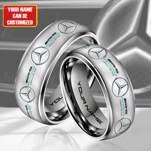 Personalized Merc AMG Petronas Elegant Custom Alloy Ring