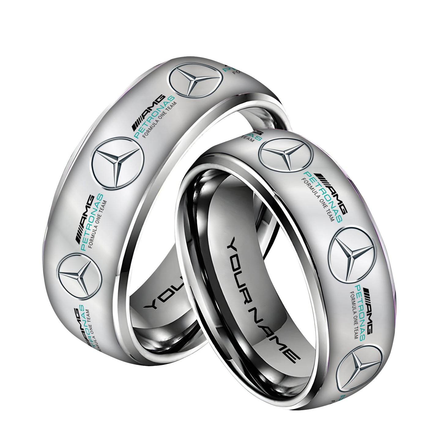 Personalized Merc AMG Petronas Elegant Custom Alloy Ring