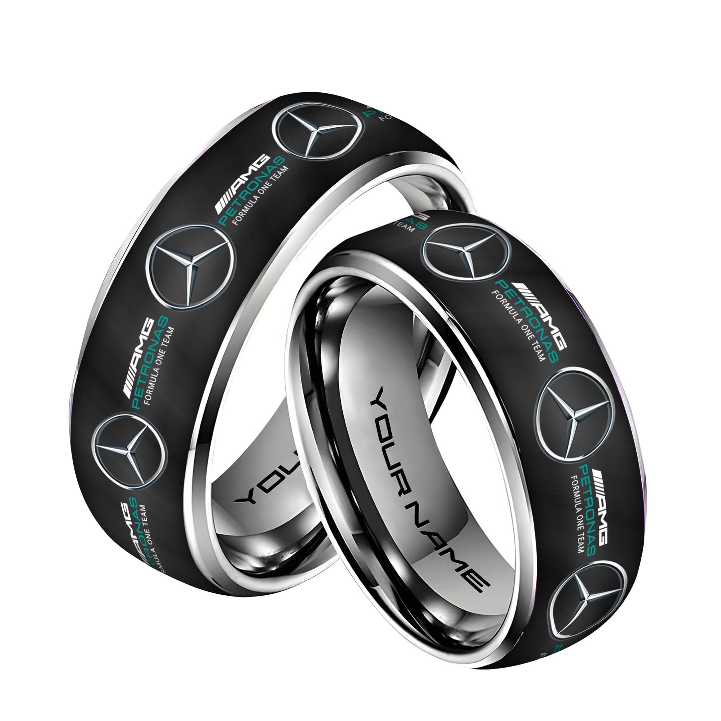 Personalized Merc AMG Petronas Elegant Custom Alloy Ring