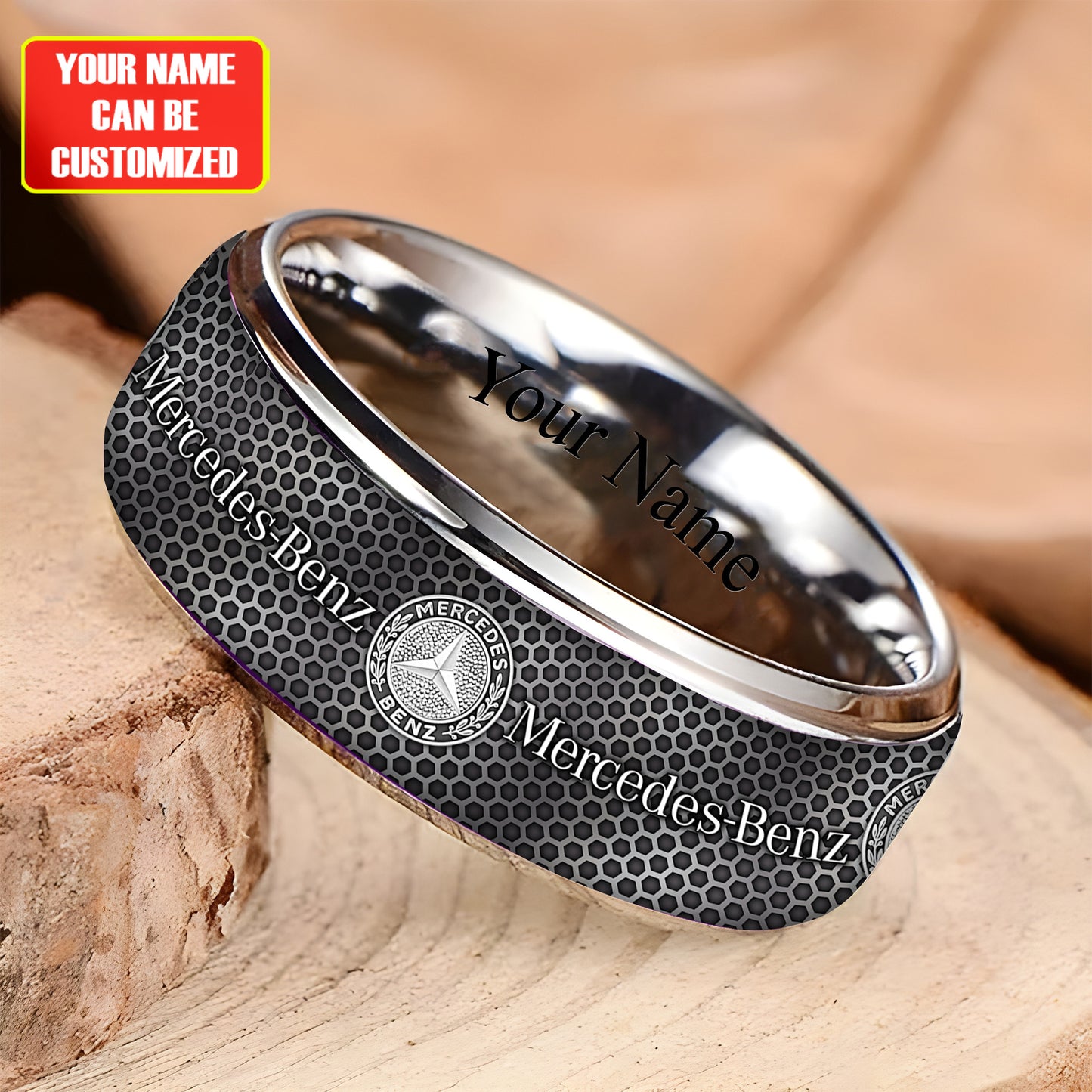 Personalized Merc Luxury Custom Alloy Ring