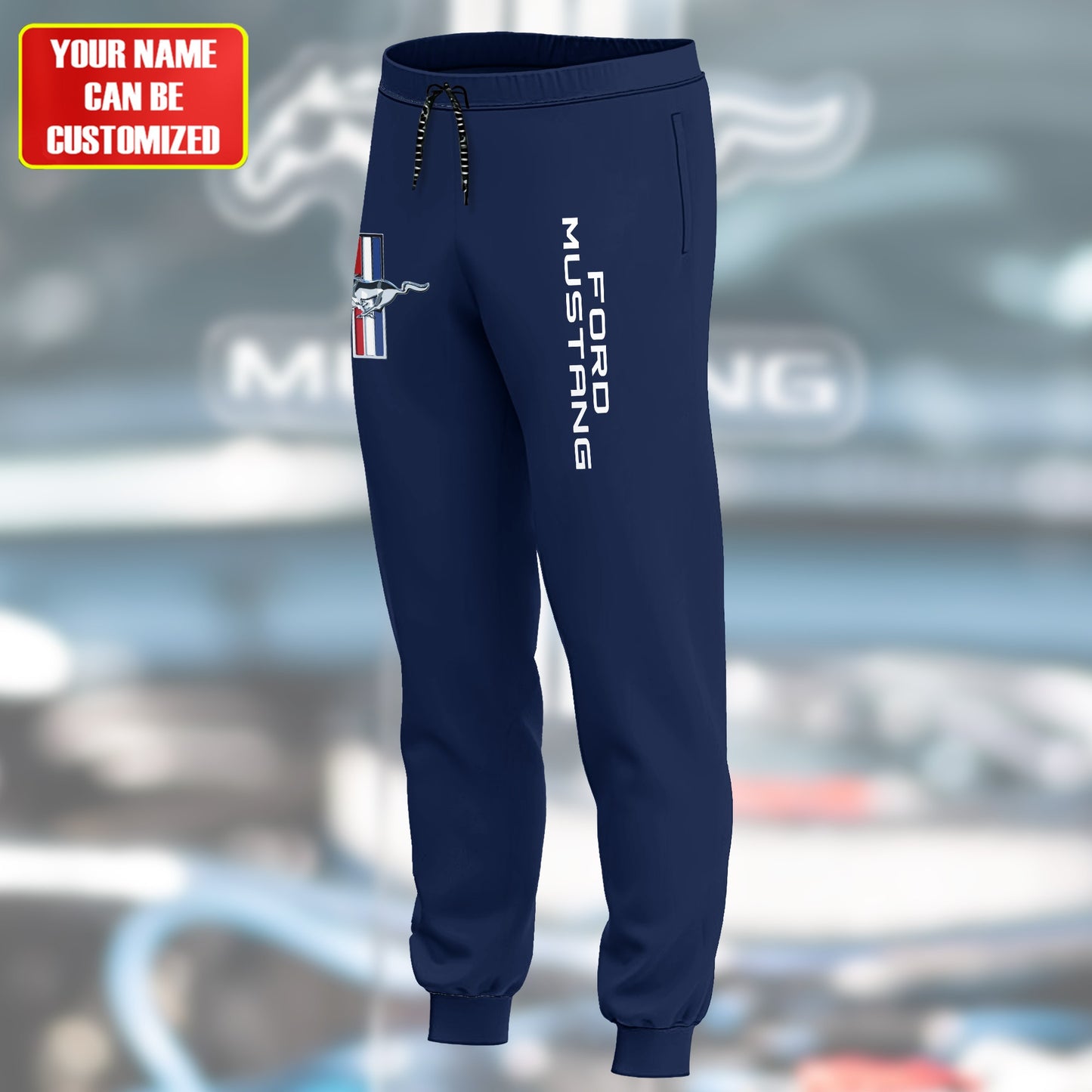 Personalized F Mustang Vintage 3D Cotton Hoodie and Sweatpants set