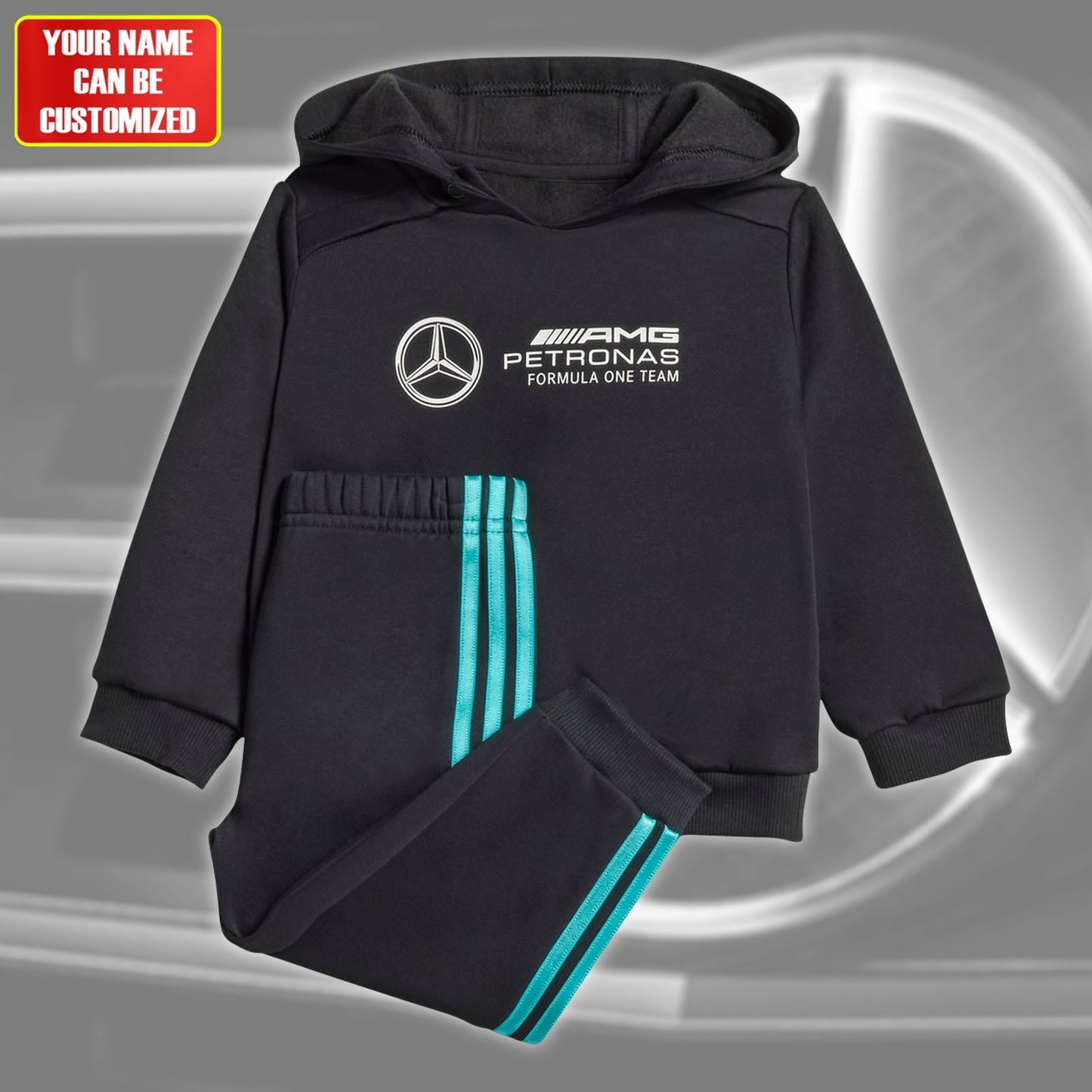 Personalized Merc AMG Petronas Kids Set