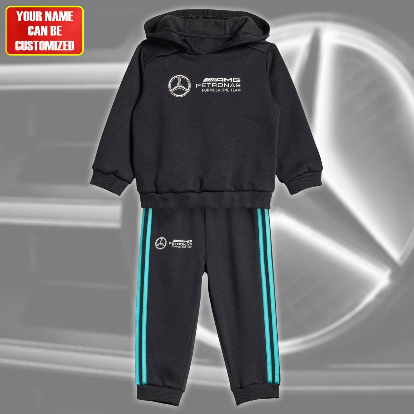 Personalized Merc AMG Petronas Kids Set