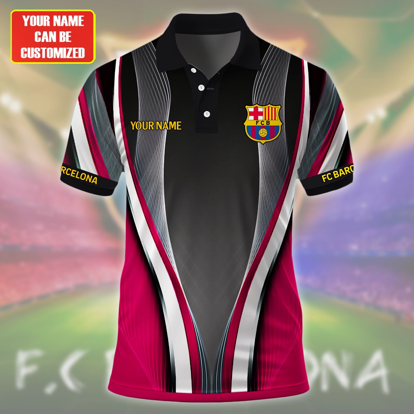 Personalized Barcelona FC 3D Full Printing Set , Barcelona FC Shirt , Barcelona Set , Zipper Polo, Hoodie , Short , Polo , hawaii