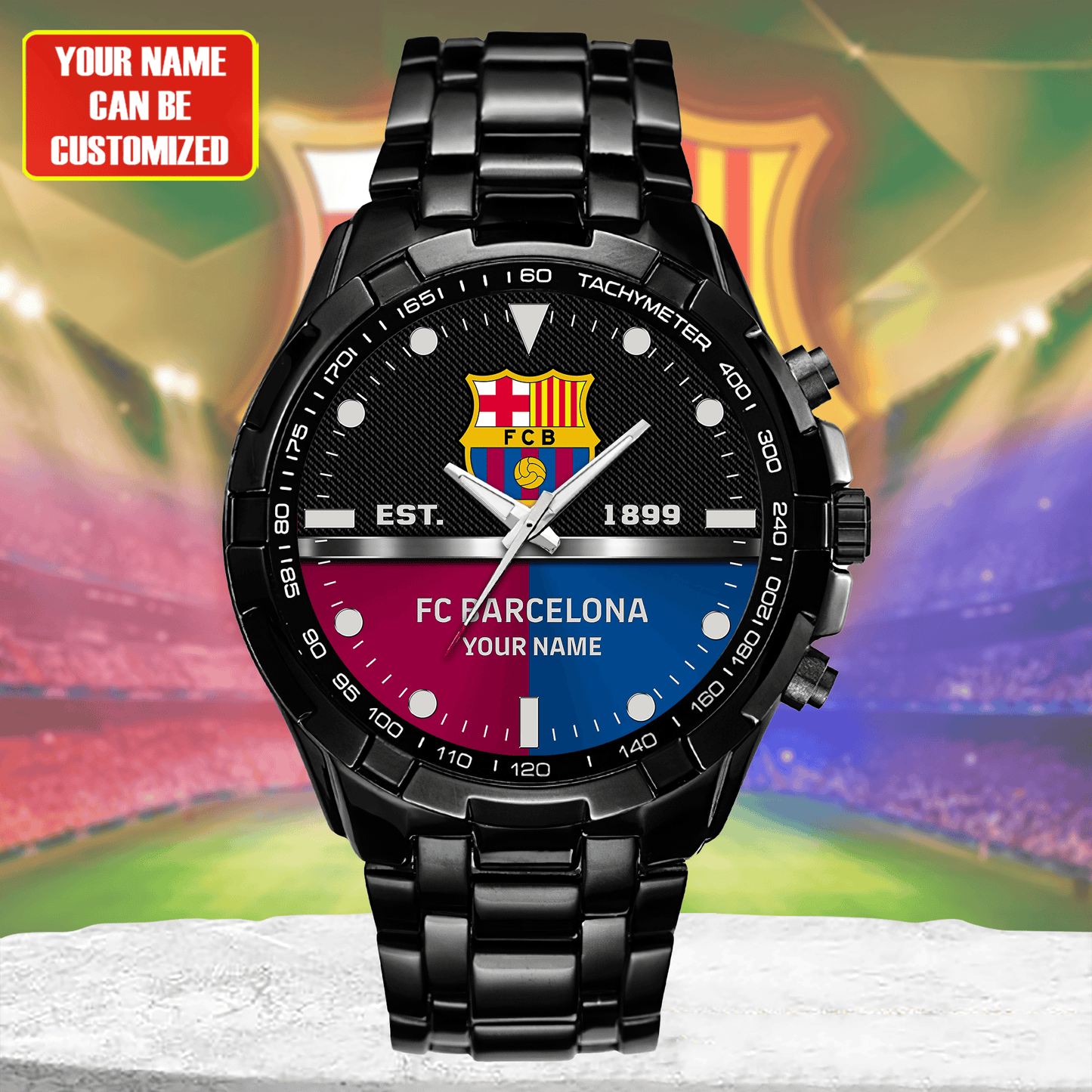 Personalized Barca Est 1899 Alloy Quartz Watch