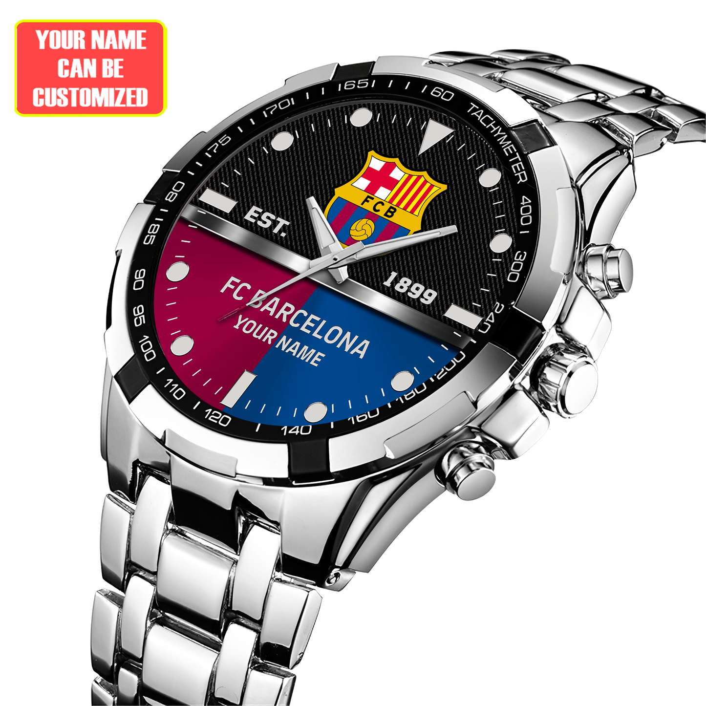Personalized Barca Est 1899 Alloy Quartz Watch
