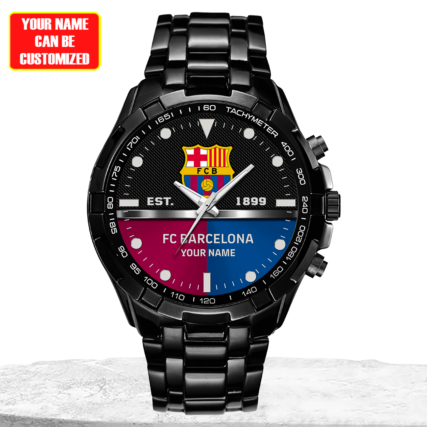 Personalized Barca Est 1899 Alloy Quartz Watch
