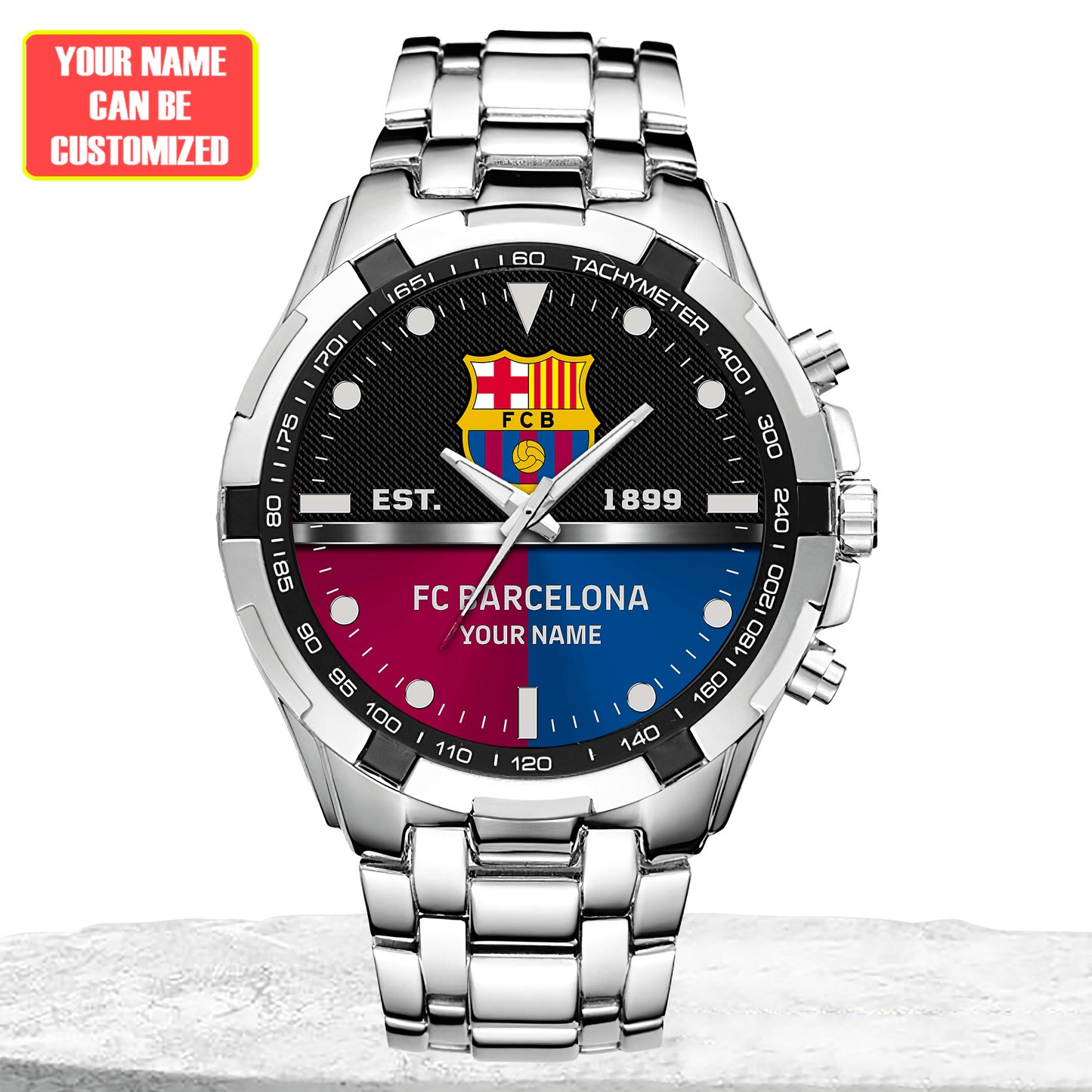 Personalized Barca Est 1899 Alloy Quartz Watch