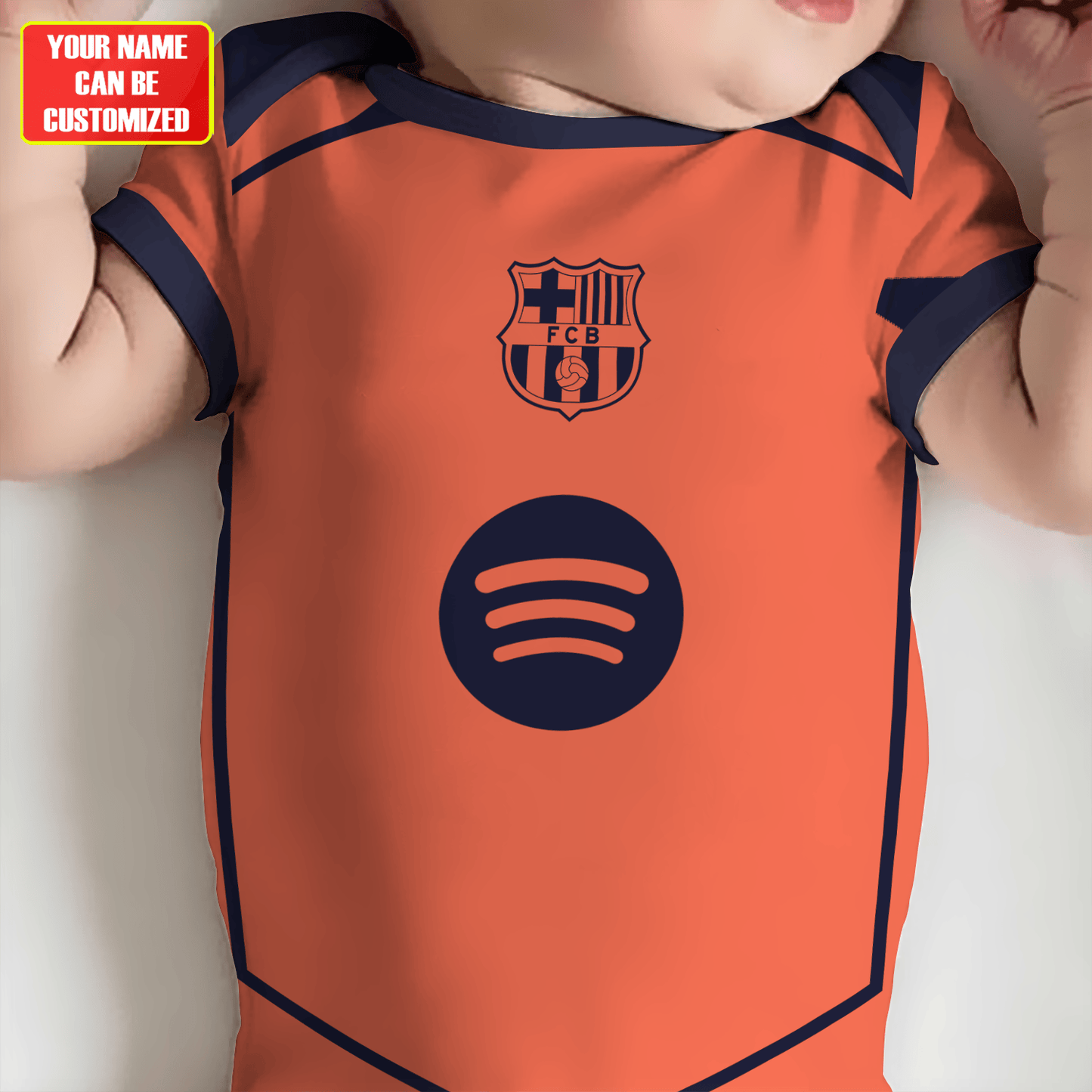 Customized Barcelona Third Soccer Jersey , Baby Rib Bodysuit Sizes