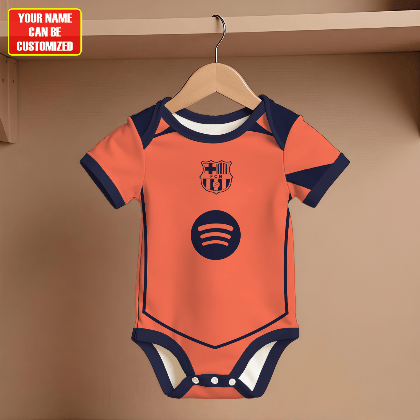 Customized Barcelona Third Soccer Jersey , Baby Rib Bodysuit Sizes