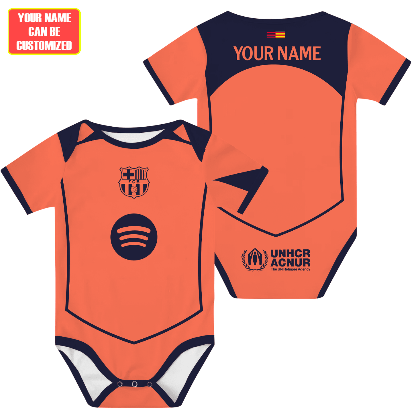 Customized Barcelona Third Soccer Jersey , Baby Rib Bodysuit Sizes