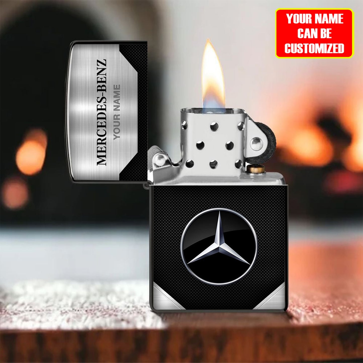 Personalized Merc Luxury Zippo Lighter